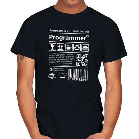 Programmer - Mens T-Shirts RIPT Apparel Small / Black