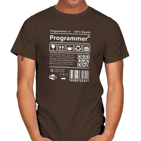 Programmer - Mens T-Shirts RIPT Apparel Small / Dark Chocolate