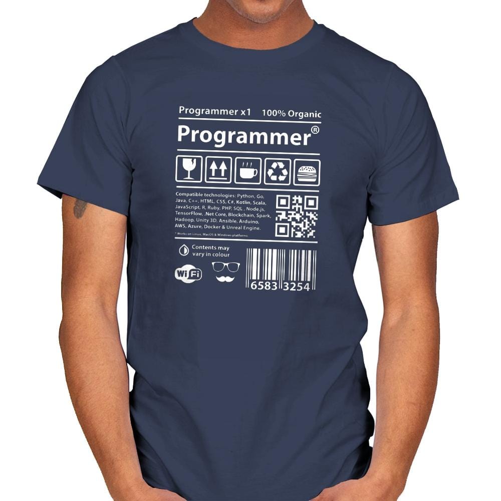 Programmer - Mens T-Shirts RIPT Apparel Small / Navy