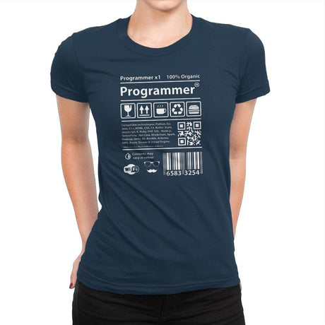 Programmer - Womens Premium T-Shirts RIPT Apparel Small / Midnight Navy
