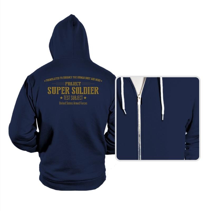 Project Super Soldier - Hoodies Hoodies RIPT Apparel Small / Navy