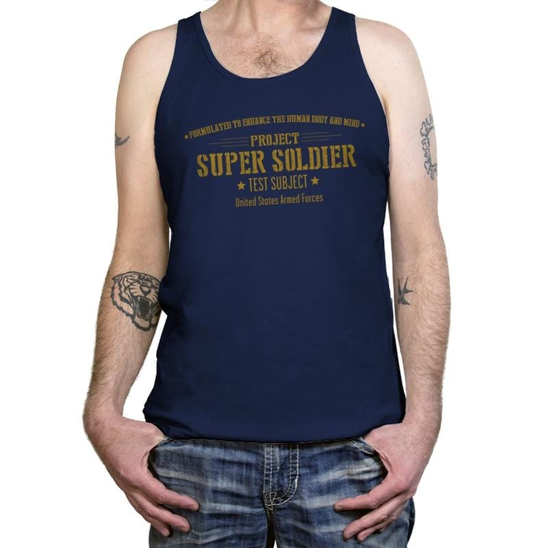 Project Super Soldier - Tanktop Tanktop RIPT Apparel X-Small / Navy