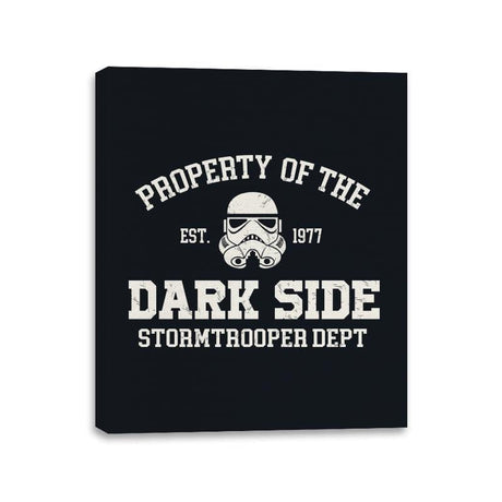 Property of Dark Side - Canvas Wraps Canvas Wraps RIPT Apparel 11x14 / Black