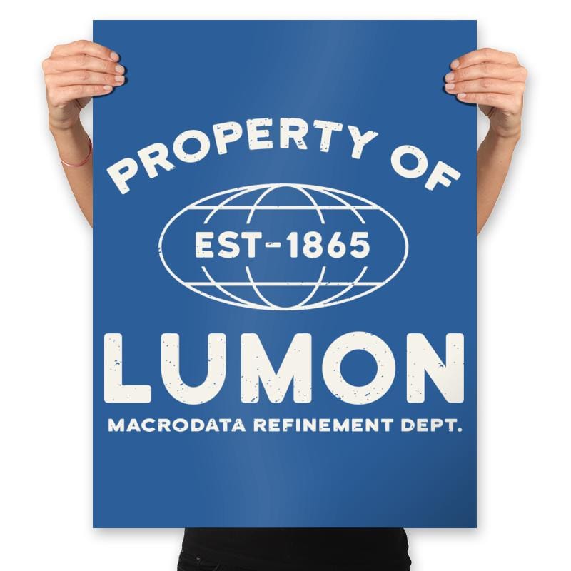 Property of Lumon - Prints Posters RIPT Apparel 18x24 / Royal