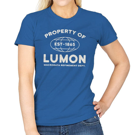 Property of Lumon - Womens T-Shirts RIPT Apparel Small / Royal