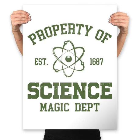 Property of Science - Prints Posters RIPT Apparel 18x24 / White