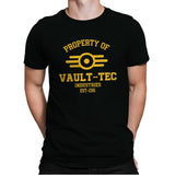 Property of Vault Tec - Mens Premium T-Shirts RIPT Apparel Small / Black