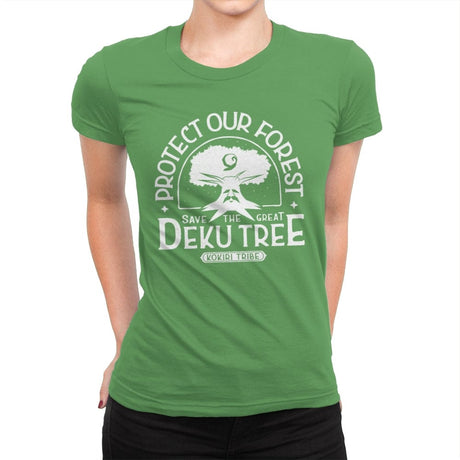 Protect Our Forest - Womens Premium T-Shirts RIPT Apparel Small / Kelly