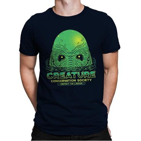 Protect The Lagoon - Mens Premium T-Shirts RIPT Apparel Small / Midnight Navy