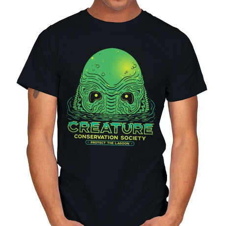 Protect The Lagoon - Mens T-Shirts RIPT Apparel Small / Black