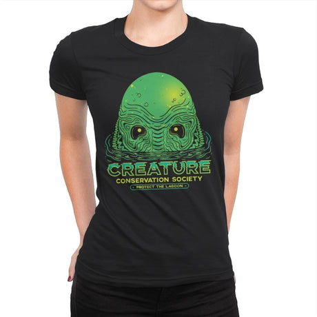 Protect The Lagoon - Womens Premium T-Shirts RIPT Apparel Small / Black
