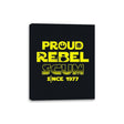 Proud Rebel Scum - Canvas Wraps Canvas Wraps RIPT Apparel 8x10 / Black