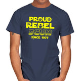 Proud Rebel Scum - Mens T-Shirts RIPT Apparel Small / Navy