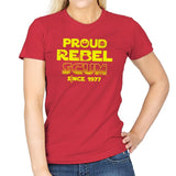 Proud Rebel Scum - Womens T-Shirts RIPT Apparel Small / Red