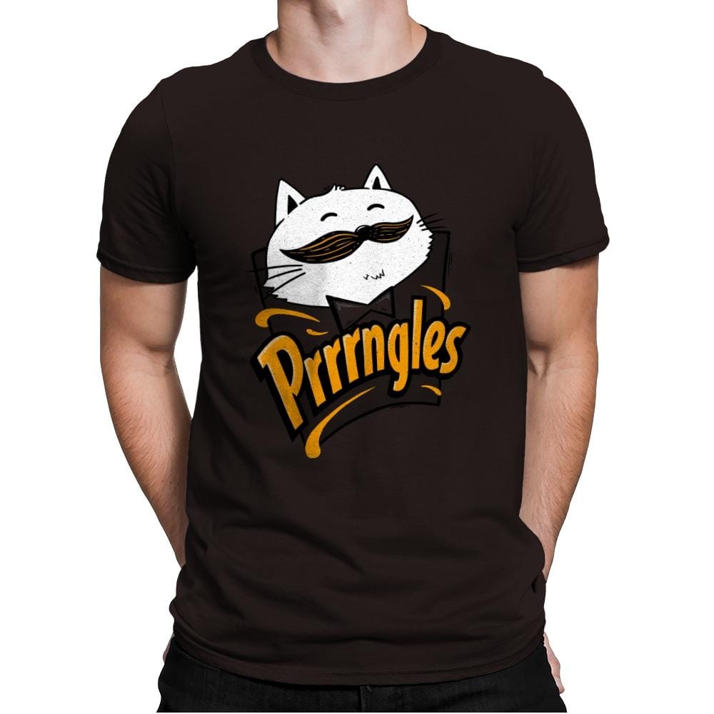 Prrrrngles - Mens Premium T-Shirts RIPT Apparel Small / Dark Chocolate
