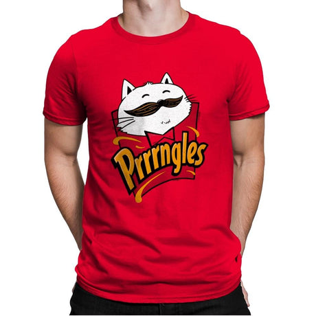 Prrrrngles - Mens Premium T-Shirts RIPT Apparel Small / Red