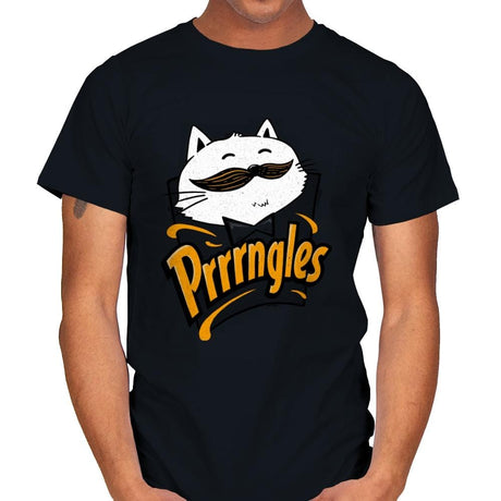 Prrrrngles - Mens T-Shirts RIPT Apparel Small / Black
