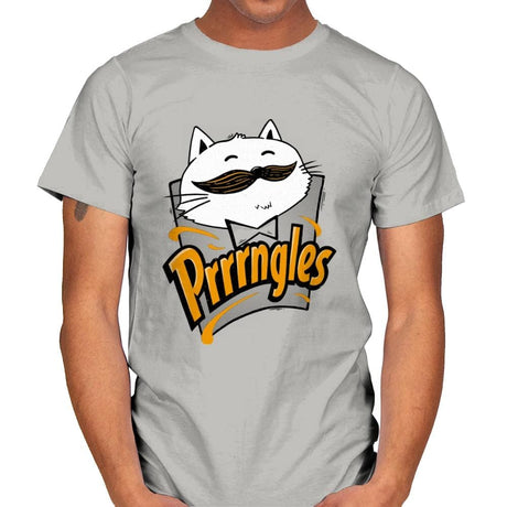 Prrrrngles - Mens T-Shirts RIPT Apparel Small / Ice Grey