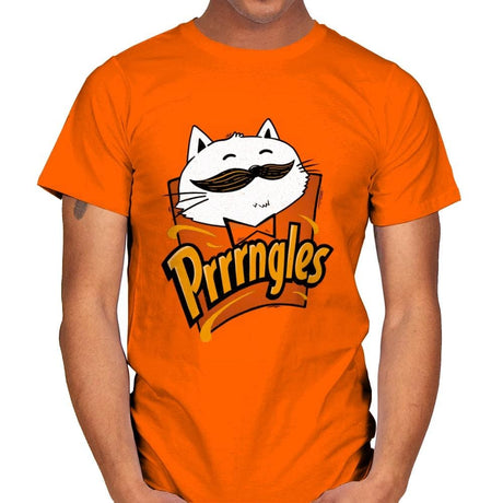 Prrrrngles - Mens T-Shirts RIPT Apparel Small / Orange