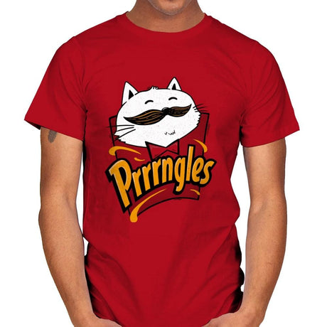 Prrrrngles - Mens T-Shirts RIPT Apparel Small / Red