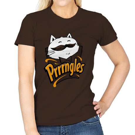 Prrrrngles - Womens T-Shirts RIPT Apparel Small / Dark Chocolate