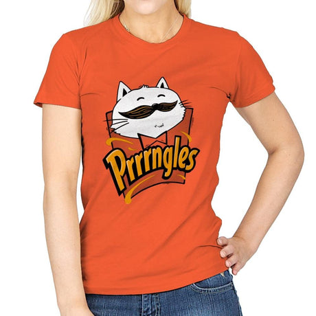 Prrrrngles - Womens T-Shirts RIPT Apparel Small / Orange