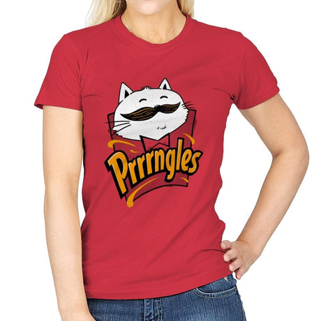 Prrrrngles - Womens T-Shirts RIPT Apparel Small / Red
