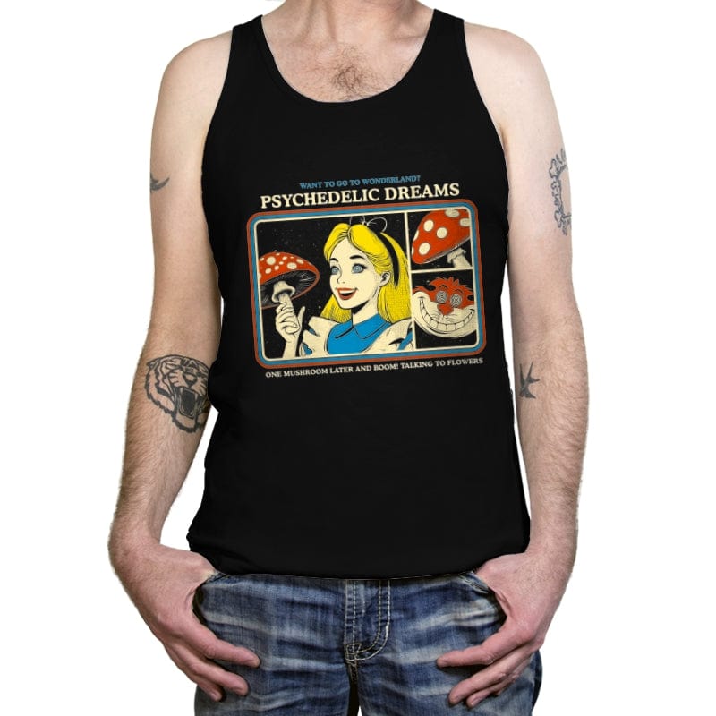 Psychedelic Dreams - Tanktop Tanktop RIPT Apparel X-Small / Black