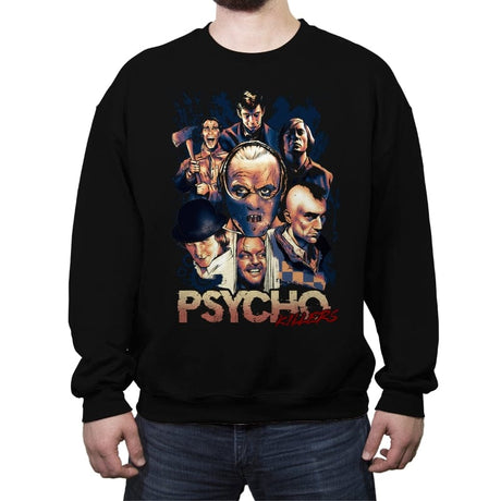 Psycho Killers - Crew Neck Sweatshirt Crew Neck Sweatshirt RIPT Apparel Small / Black