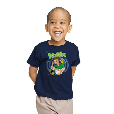 Psykix Cereal - Youth T-Shirts RIPT Apparel X-small / Navy