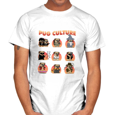 Pug Culture - Movies - Mens T-Shirts RIPT Apparel Small / White