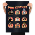 Pug Culture - Movies - Prints Posters RIPT Apparel 18x24 / Black