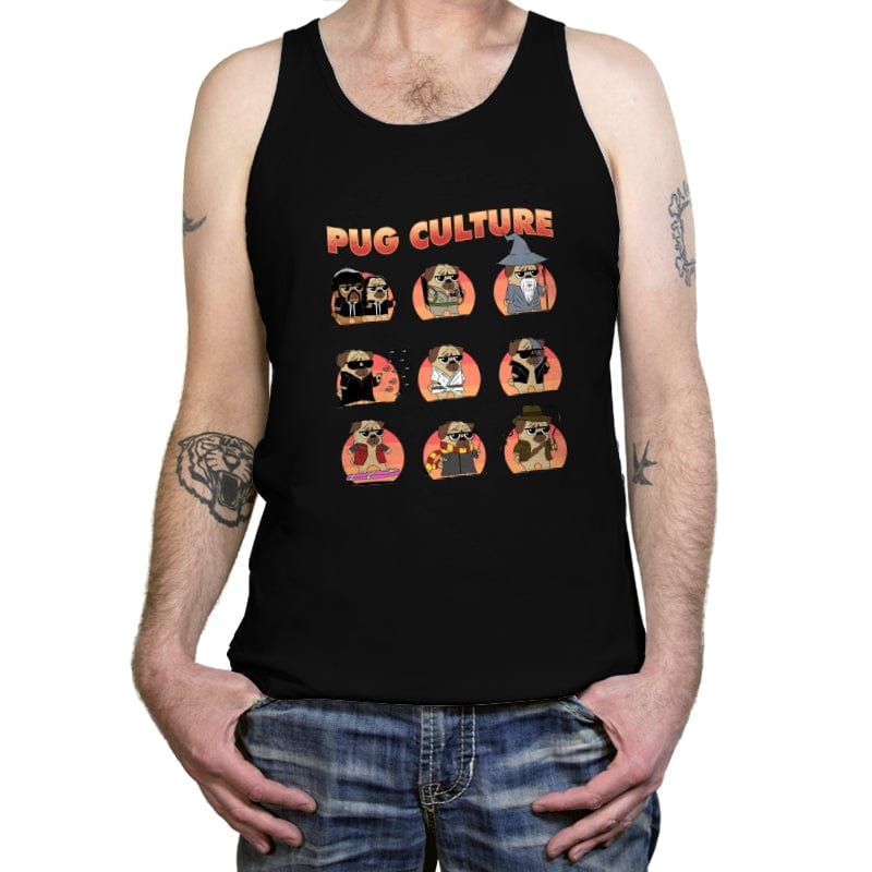 Pug Culture - Movies - Tanktop Tanktop RIPT Apparel X-Small / Black
