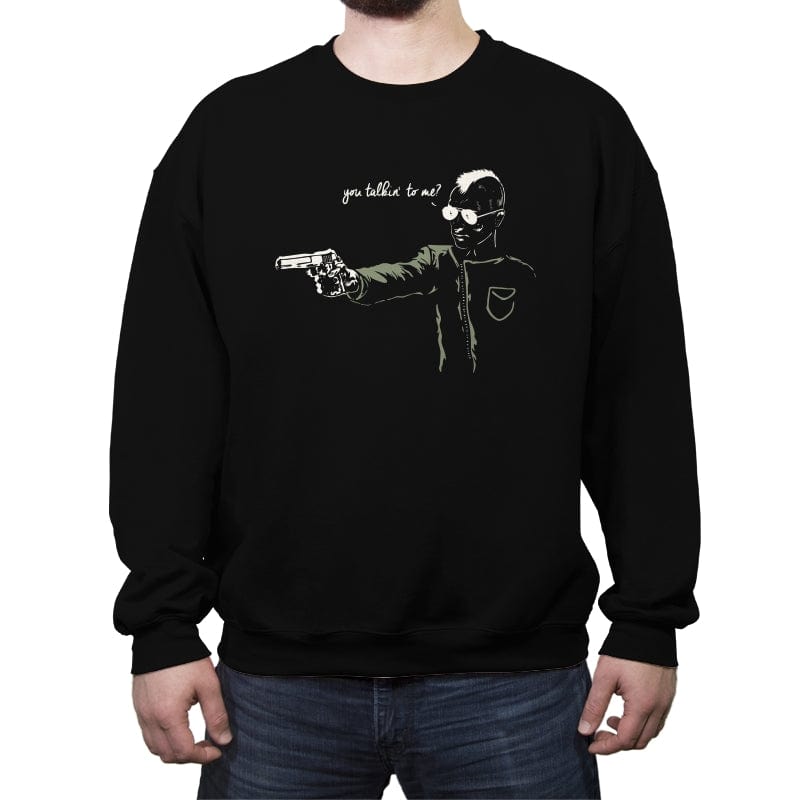Pulp Drive - Crew Neck Sweatshirt Crew Neck Sweatshirt RIPT Apparel Small / Black
