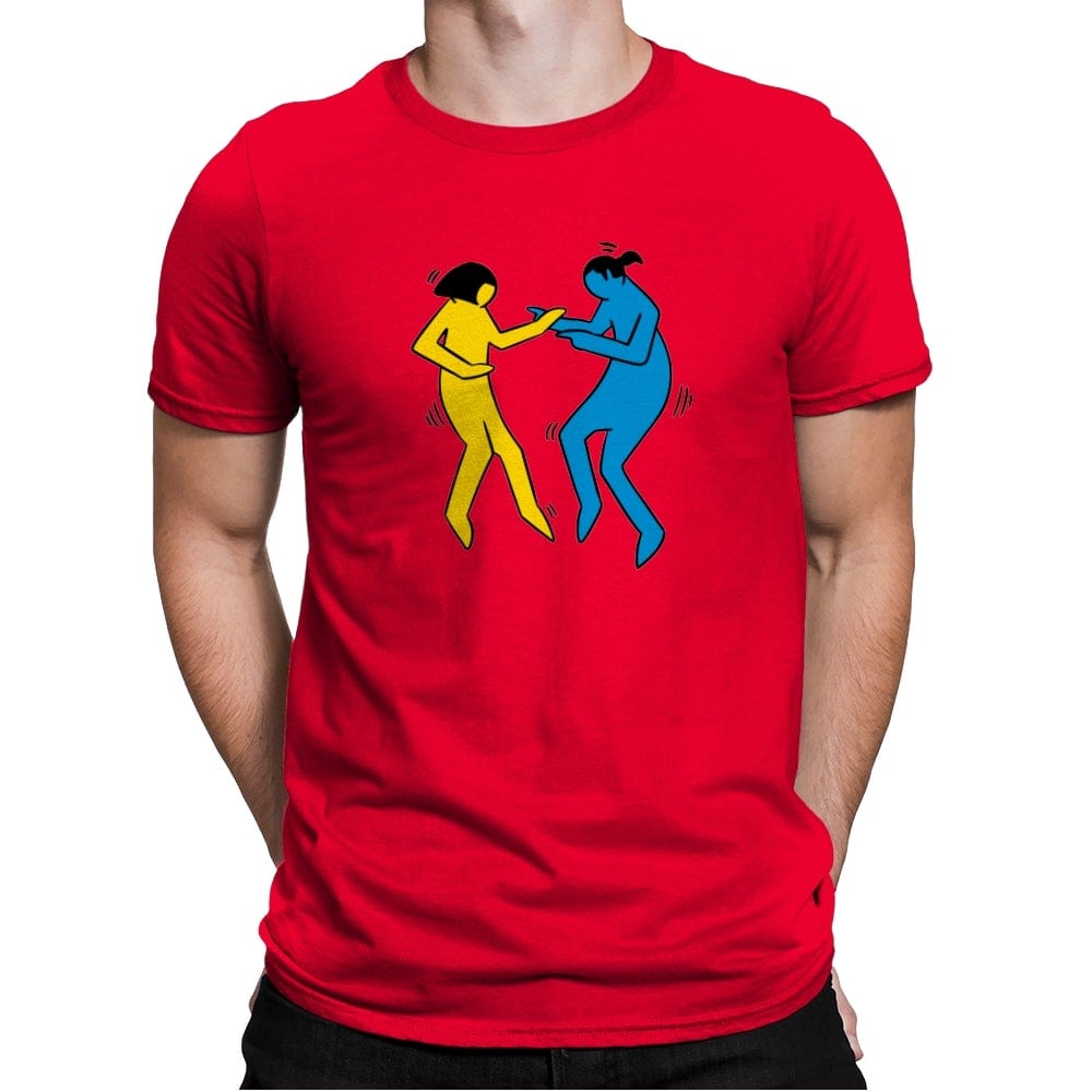 Pulp Fiction Art - Mens Premium T-Shirts RIPT Apparel Small / Red