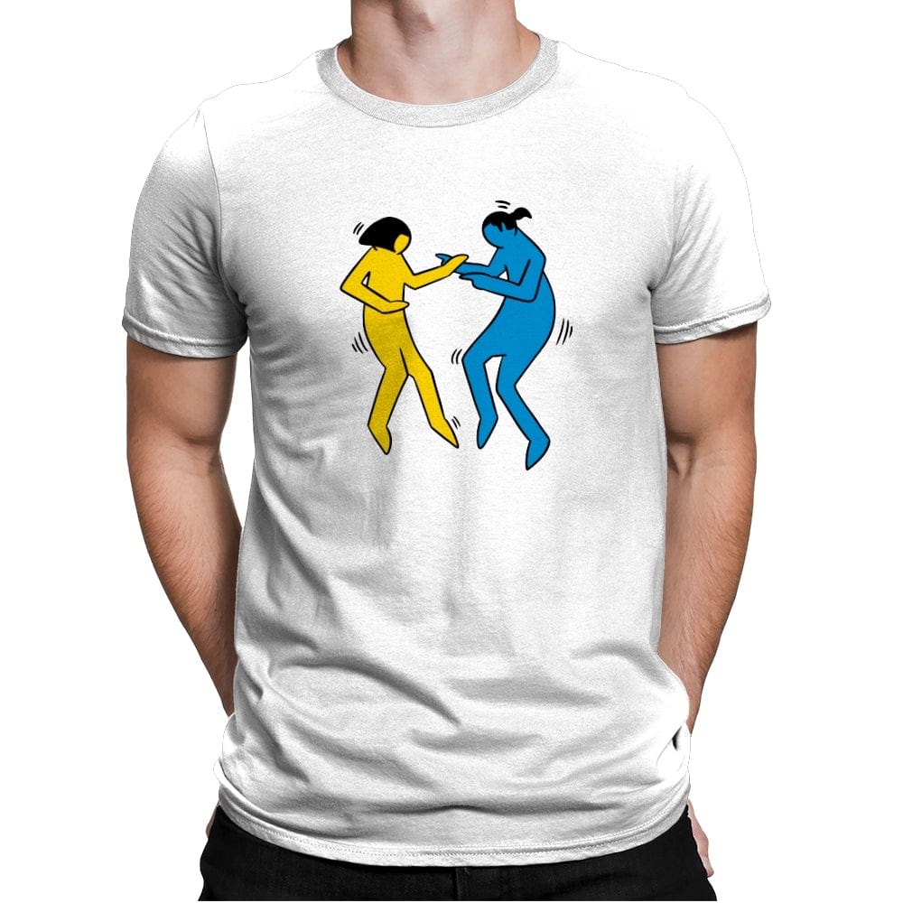 Pulp Fiction Art - Mens Premium T-Shirts RIPT Apparel Small / White