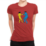 Pulp Fiction Art - Womens Premium T-Shirts RIPT Apparel Small / Red