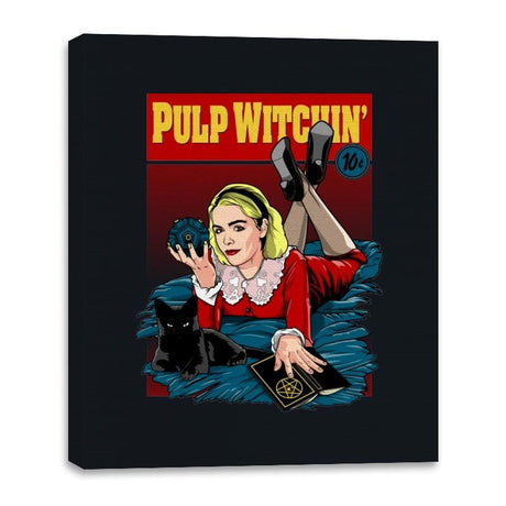 Pulp Witchin - Canvas Wraps Canvas Wraps RIPT Apparel 8x10 / Black
