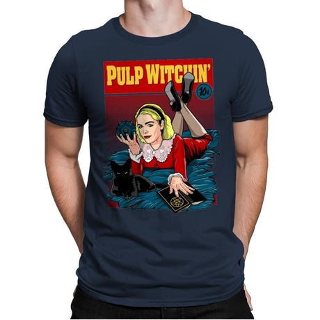 Pulp Witchin - Mens Premium T-Shirts RIPT Apparel Small / Midnight Navy
