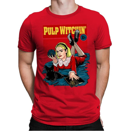 Pulp Witchin - Mens Premium T-Shirts RIPT Apparel Small / Red