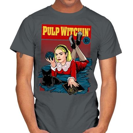 Pulp Witchin - Mens T-Shirts RIPT Apparel Small / Charcoal