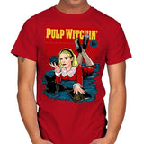 Pulp Witchin - Mens T-Shirts RIPT Apparel Small / Red