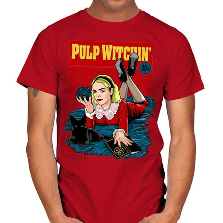 Pulp Witchin - Mens T-Shirts RIPT Apparel Small / Red