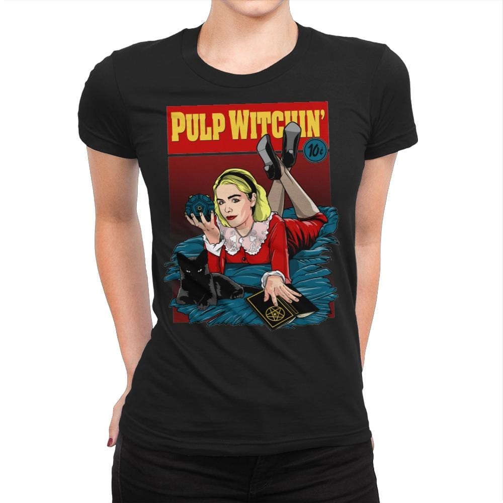 Pulp Witchin - Womens Premium T-Shirts RIPT Apparel Small / Black