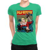 Pulp Witchin - Womens Premium T-Shirts RIPT Apparel Small / Kelly Green