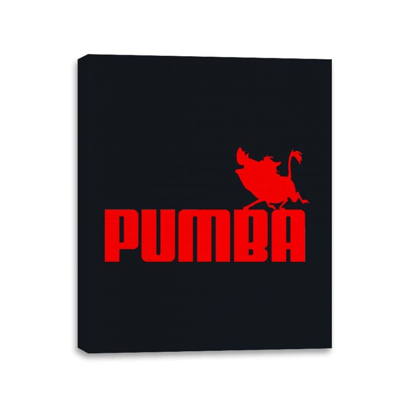 Pumba - Canvas Wraps Canvas Wraps RIPT Apparel 11x14 / Black