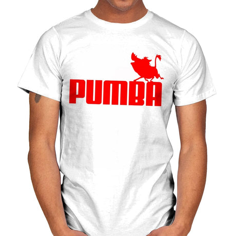 Pumba - Mens T-Shirts RIPT Apparel Small / White