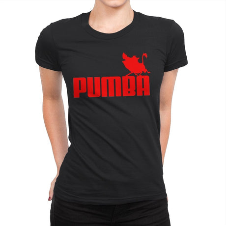 Pumba - Womens Premium T-Shirts RIPT Apparel Small / Black
