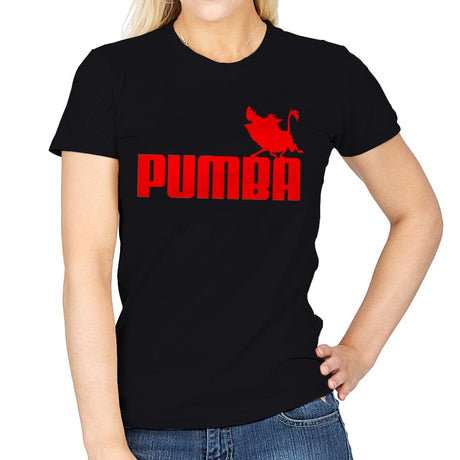 Pumba - Womens T-Shirts RIPT Apparel Small / Black