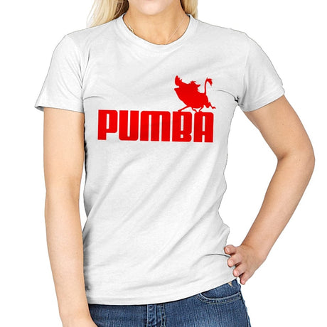 Pumba - Womens T-Shirts RIPT Apparel Small / White